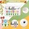 Hello Spring Wood Sign for Home Farmhouse Decor 9 x 5.3 Inch Spring Table Centerpiece Freestanding Decor Wooden Cutout Decoration